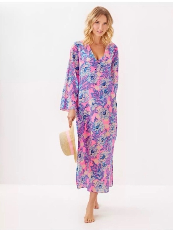 Lilly Pulitzer Other - Lilly Pulitzer Perry Long Sleeve Maxi Cover-Up